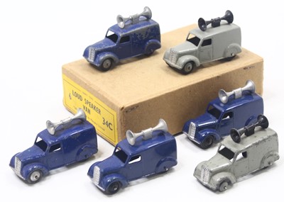 Lot 1198 - Dinky Toys Trade Box of 6 Loud Speaker Van,...