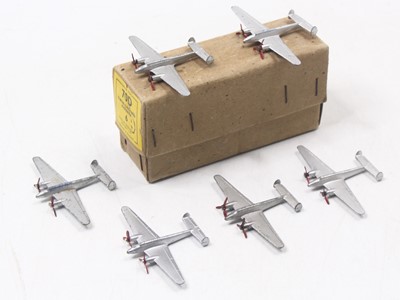 Lot 1360 - Dinky Toys 70D box containing 6 Twin Engined...