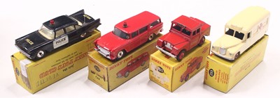 Lot 1253 - Dinky Toys group of 4 Emergency diecast to...