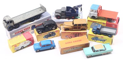 Lot 1233 - Dinky Toys group of 8 playworn diecast models...