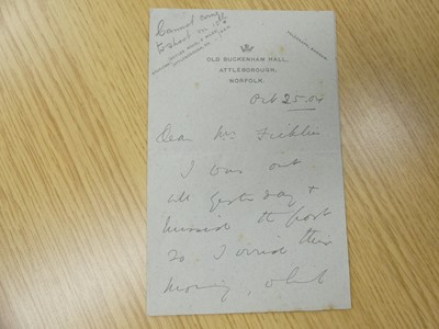 Lot 2036 - An Edwards & Sons locking Autograph & Letters...