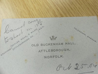 Lot 2036 - An Edwards & Sons locking Autograph & Letters...