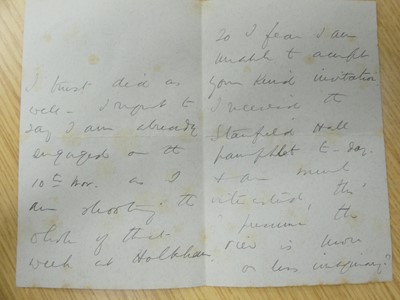 Lot 2036 - An Edwards & Sons locking Autograph & Letters...