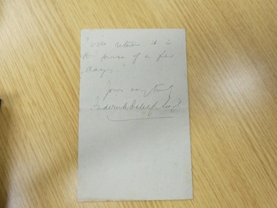 Lot 2036 - An Edwards & Sons locking Autograph & Letters...
