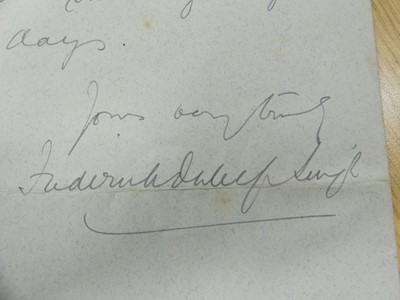 Lot 2036 - An Edwards & Sons locking Autograph & Letters...