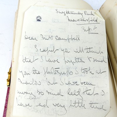 Lot 2036 - An Edwards & Sons locking Autograph & Letters...