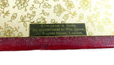 Lot 2036 - An Edwards & Sons locking Autograph & Letters...