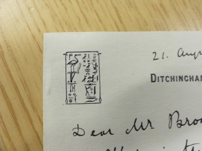 Lot 2036 - An Edwards & Sons locking Autograph & Letters...