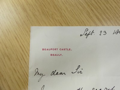 Lot 2036 - An Edwards & Sons locking Autograph & Letters...