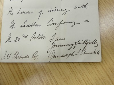 Lot 2036 - An Edwards & Sons locking Autograph & Letters...