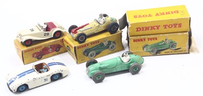 Lot 1231 - Dinky Toys group of 4 Racing diecast examples...
