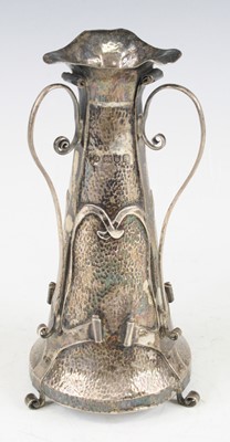 Lot 160 - An Arts & Crafts silver specimen tyg vase,...