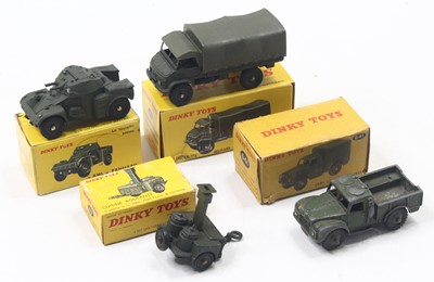 Lot 1164 - Dinky Toys French group of 4 military diecast...