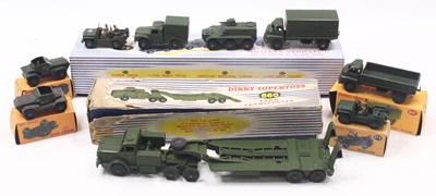 Lot 1180 - Dinky Toys group of 6 military diecast...