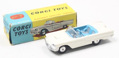Lot 1139 - Corgi Toys No. 215 Ford Thunderbird open...