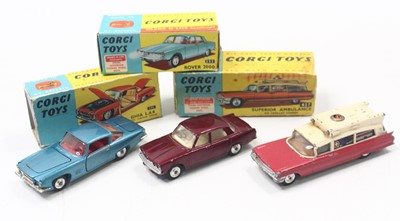 Lot 1491 - Dinky Toys group of 3 to include; No.241 Ghia...