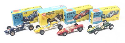 Lot 1501 - Dinky Toys group of 4 Racing diecasts to...