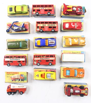 Lot 1576 - Matchbox Lesney Superfast group of 13 to...