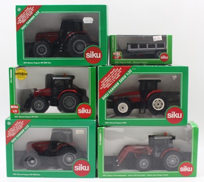 Lot 1806 - Five Siku 1:32 scale tractors including a...