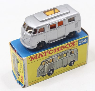 Lot 1534 - Matchbox Lesney No.34 Camper van comprising a...