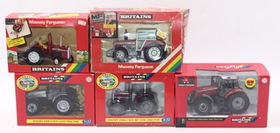 Lot 1813 - Five Britains Massey Ferguson 1:32 scale...