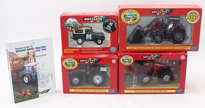 Lot 1816 - Four Britains 1:32 scale Massey Ferguson...