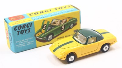Lot 1326 - Corgi Toys No. 319 Lotus Elan Coupe comprising...