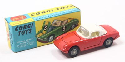 Lot 1327 - Corgi Toys No. 319 Lotus Elan Coupé comprising...