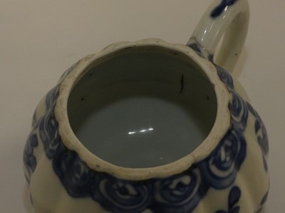 Lot 225 - A blue and white Chinese teapot and another...