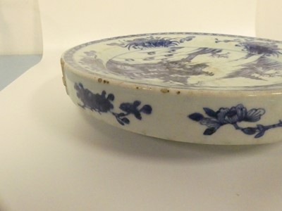 Lot 247 - Five Chinese blue and white dishes to include...