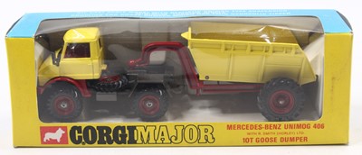 Lot 1467 - Corgi Toys No.1145 Mercedes Unimog 406 with 10-...