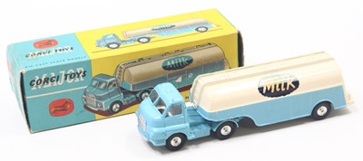 Lot 1463 - Corgi Toys No. 1129 Articulated Milk Tanker in...