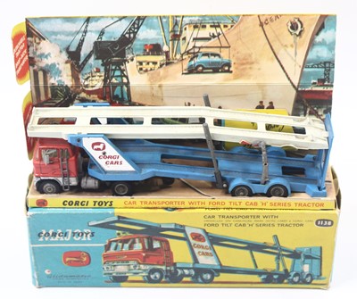 Lot 1180 - Corgi Toys No. 1138 Car Transporter with Ford...