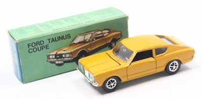 Lot 1661 - Gama No.995 Ford Taunus Coupe in yellow with...