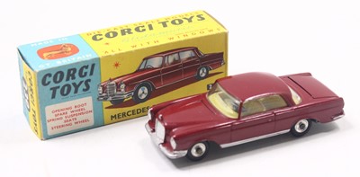 Lot 1339 - Corgi Toys No. 230 Mercedes Benz 220 SE coupe...