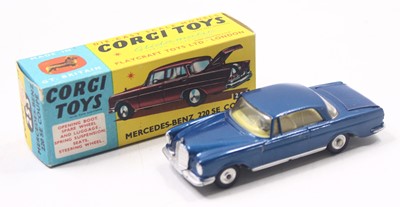 Lot 1342 - Corgi Toys, 230, Mercedes Benz 220SE Coupe,...
