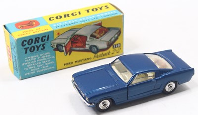 Lot 1352 - Corgi No.320 Ford Mustang Fastback - blue body,...