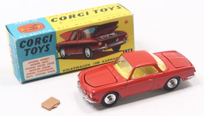 Lot 1354 - Corgi Toys, 239, Volkswagen 1500 Karmann Ghia,...