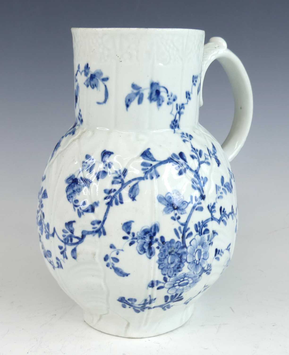 Lot 2078 - A Worcester porcelain Dutch jug, circa 1757,...