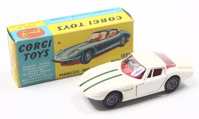 Lot 1364 - Corgi Toys No. 324 Marcos 1800 GT comprising...