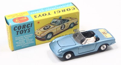 Lot 1373 - Corgi Toys No. 318 Lotus Elan S2, in metallic...