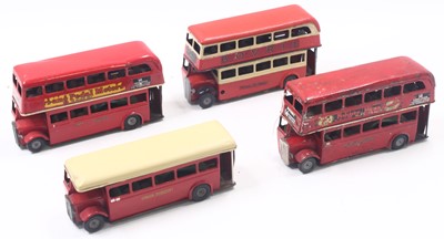 Lot 2044 - Four Triang Minic Busses, all restored, or in...