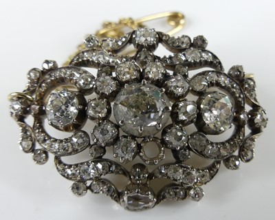 Lot 2238 - A white and yellow metal, diamond openwork...