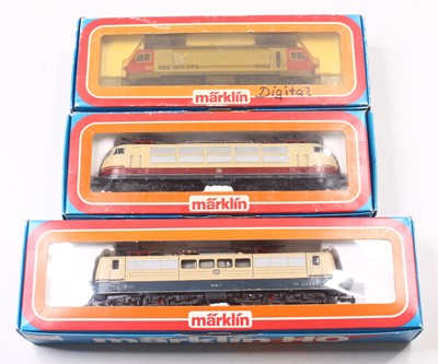 Lot 716 - Three Marklin HO gauge locos to include a DB...