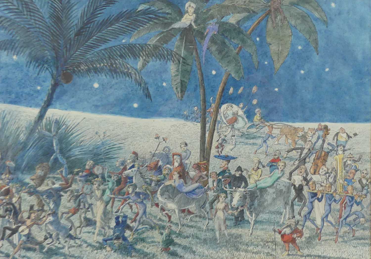 Lot 2471 - Richard Doyle (1824-1883) - A moonlit...