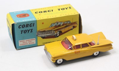 Lot 1418 - Corgi Toys No. 221 Chevrolet New York taxi cab...