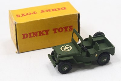Lot 1181 - Dinky Toys No. 669 US issue military Jeep...