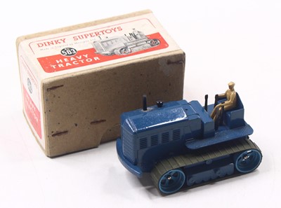 Lot 1057 - Dinky Toys, 563, Heavy Tractor, blue body with...