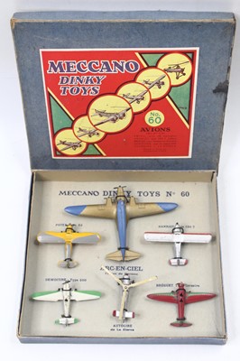 Lot 1138 - French Dinky toys No.60 Avions set to include;...