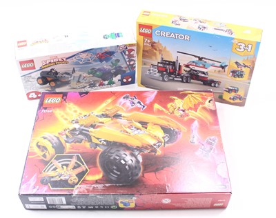 Lot 1886 - Lego Creator/Ninjago and one other group of 3...
